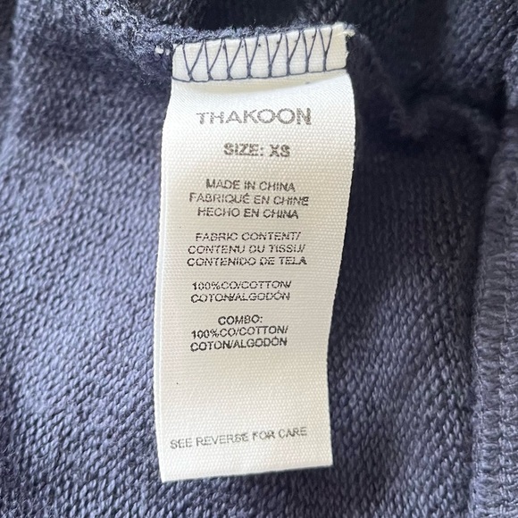 Thakoon Sweater Women’s XS Navy Blue Pullover Quarter Zip NWT - Picture 5 of 8